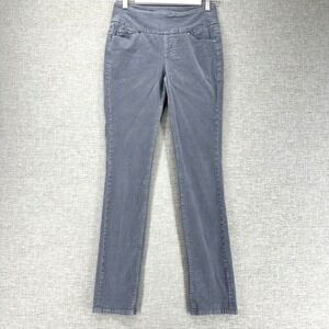 Jag Jeans Pants Womens 2 Gray Corduroy High Rise Skinny Leg Pull On Jegging